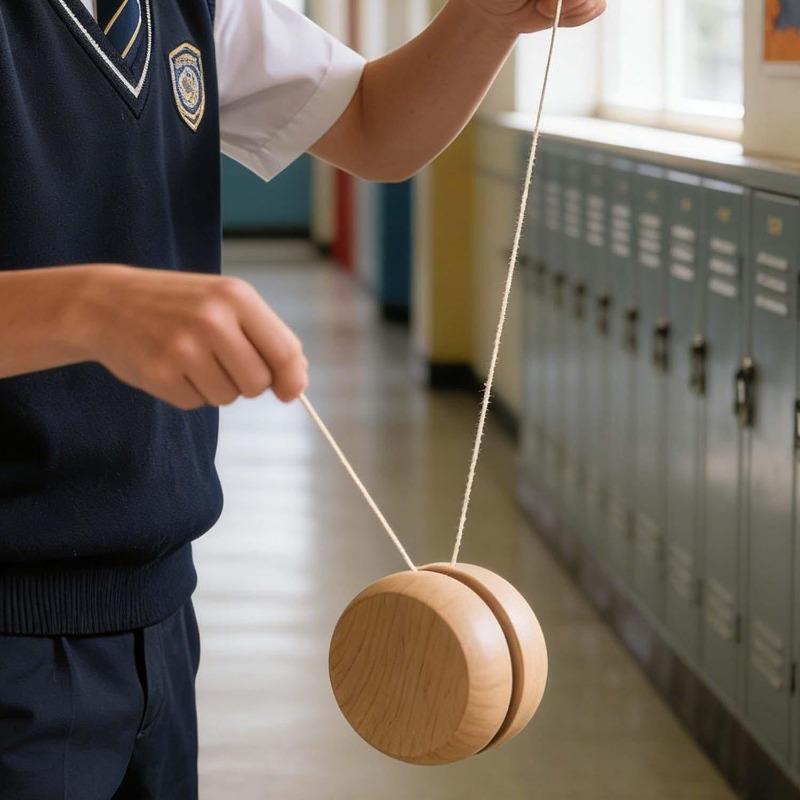 Wooden Yo-Yo Children'S Animation Kindergarten Educational Tactile Integration Toss Outdoor Plaything Present Child Party Early Education
