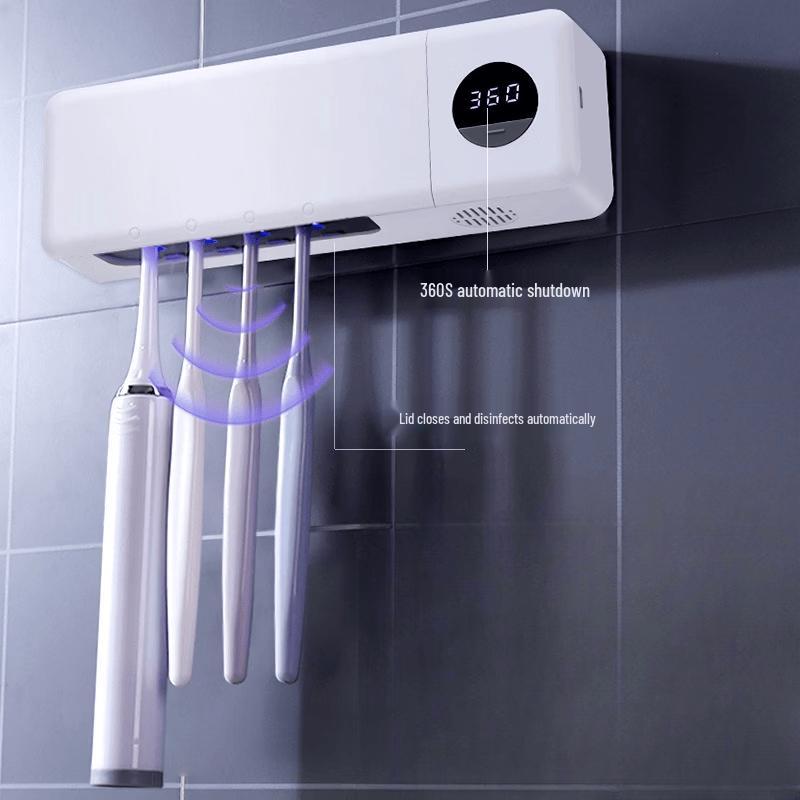 OLOEY Digital Display UV Toothbrush Sterilizer and Storage Box