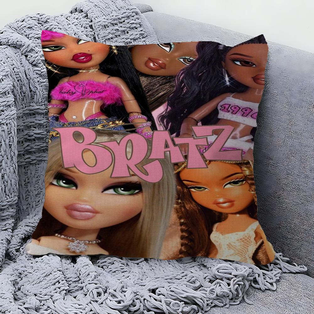 B-Bratz-Dolles Cushion Cover Pillow Cover Decor Pillowcase Printed Cushion Case For Couch