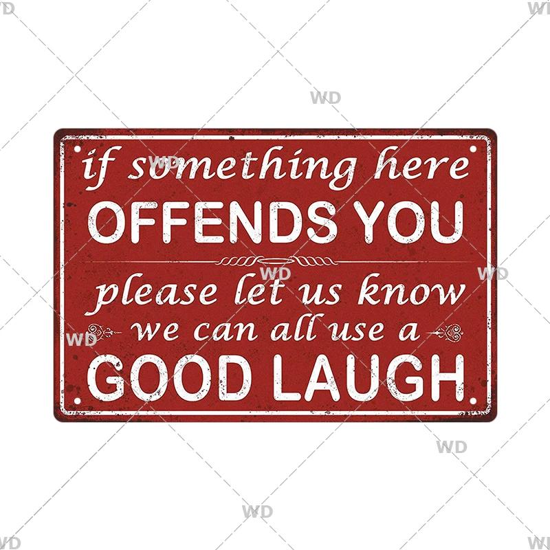 Funny Tin Sign Toilet Home Office Bar Cubicle Decor 11.8" X 7.8" Humorous Metal Vintage Plaque Retro Plate For Wall Art Decor