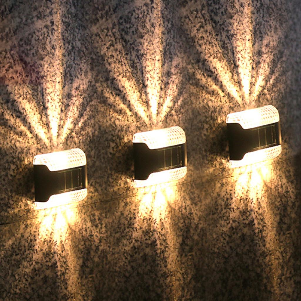 LED Solar Wall Lamp Outdoor Waterproof Light Control Sensor Lamp for Garden Courtyard Terrace Porch Staircase Fence