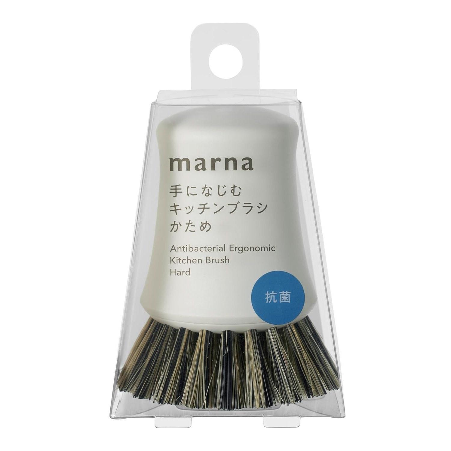 Антибактериальная кухонная щетка Marna (Твердый/Белый/Мини) Мытье посуды Сковорода Раковина (С ручкой/подставкой) K786W