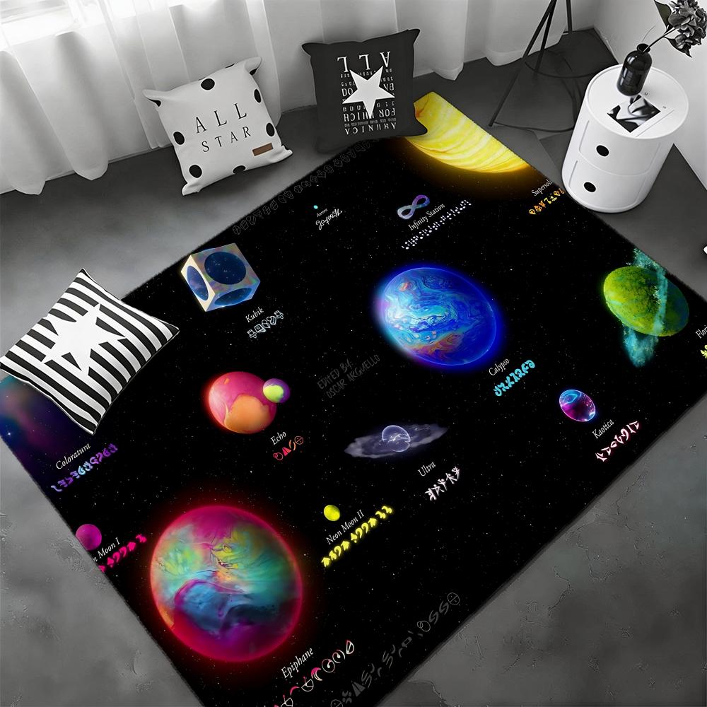 Popular Pop Rock Band C-Coldplays Floor Mat Soft Thickened Flannel Door Mat Non-Slip Living Room Rug Home Decor