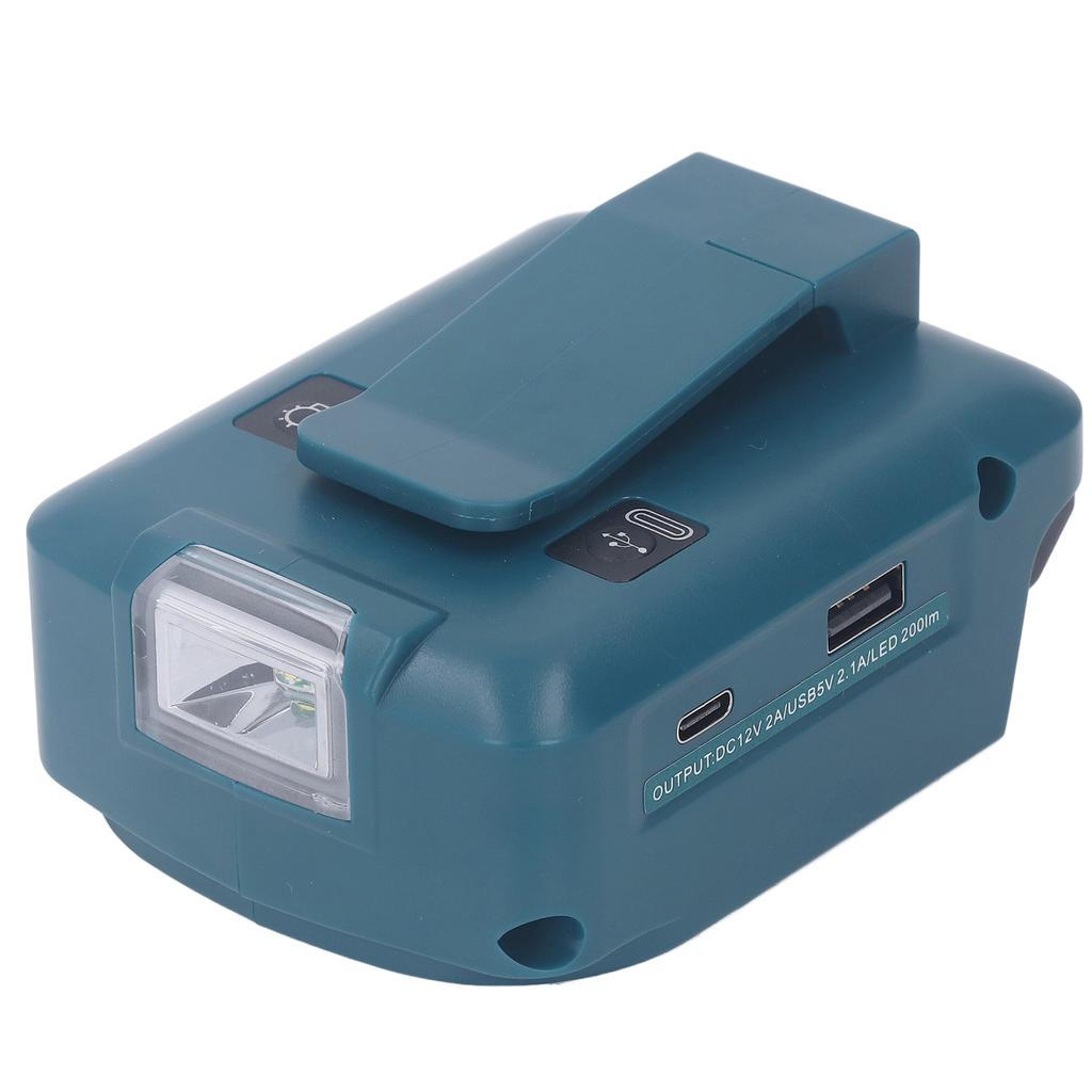 Battery Adapter Charger 1xUSB QC3.0 5V 2.1A 1xTYPE C PD18W 1xDC12V 2A Output Portable USB Phone Char