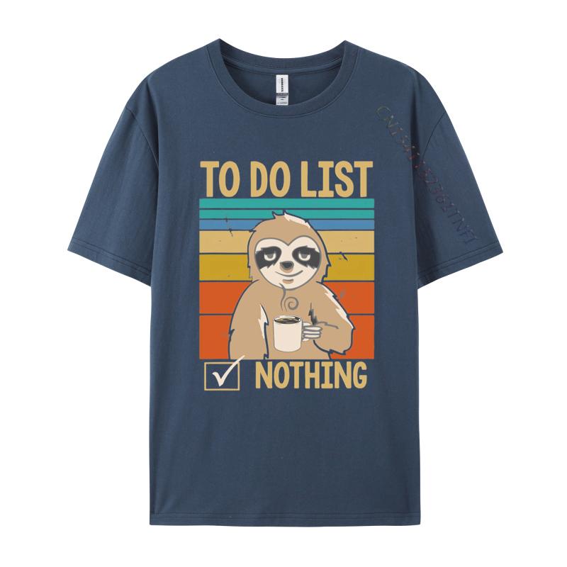 Mens Shirts Graphic Tee To Do List Nothing Coffee Drinking Funny T Shirts Mens Fashion T Shirt Cotton Tee Top