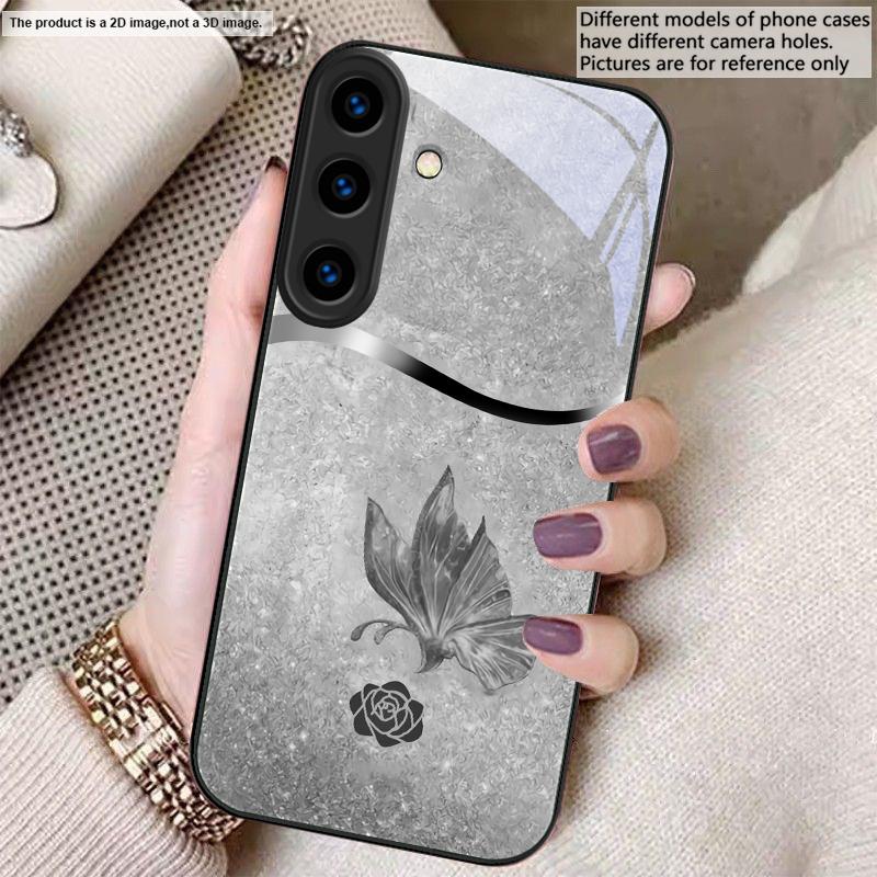Full of Eastern Elegance For Samsung S26 S22 S8 S9 S10 S20 Ultra S21 Pro S22 Plus S23 FE S24Ultra S25 Edge S24+ Glass Phone Case