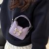 Niche bow handbag 2025 new Korean version mini chain messenger bag fashion lipstick earphones shoulder bag