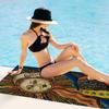 S-Sun Celestial Moon Bohemian Big Microfiber Beach Towels Quick Dry Towel Sand Beach Towels Pool Towel for Travel Swim Pool Yoga