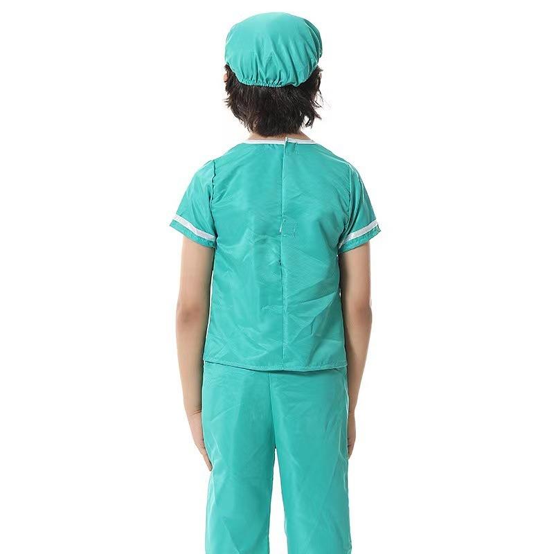Halloween Little Doctor Costume Children Cosplay Costume Firefighter Police Engineer Nurse Doctor Costume