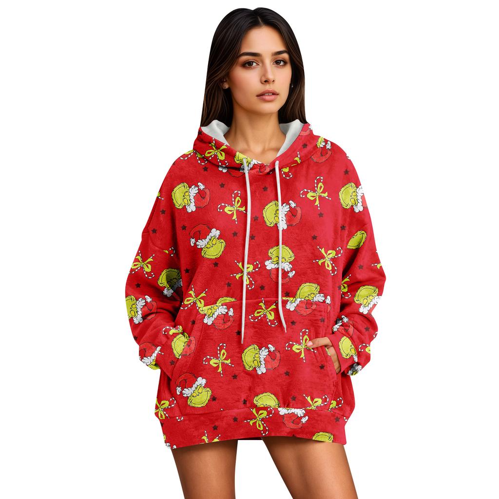 Sudaderas con capucha para mujer Oversized Invierno Felpa Sudaderas lindas Jersey Ropa de otoño invierno a la moda