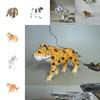 Wooden Animal Carving Decor Set With Handcrafted Art For Desktop Display And Gift Giving