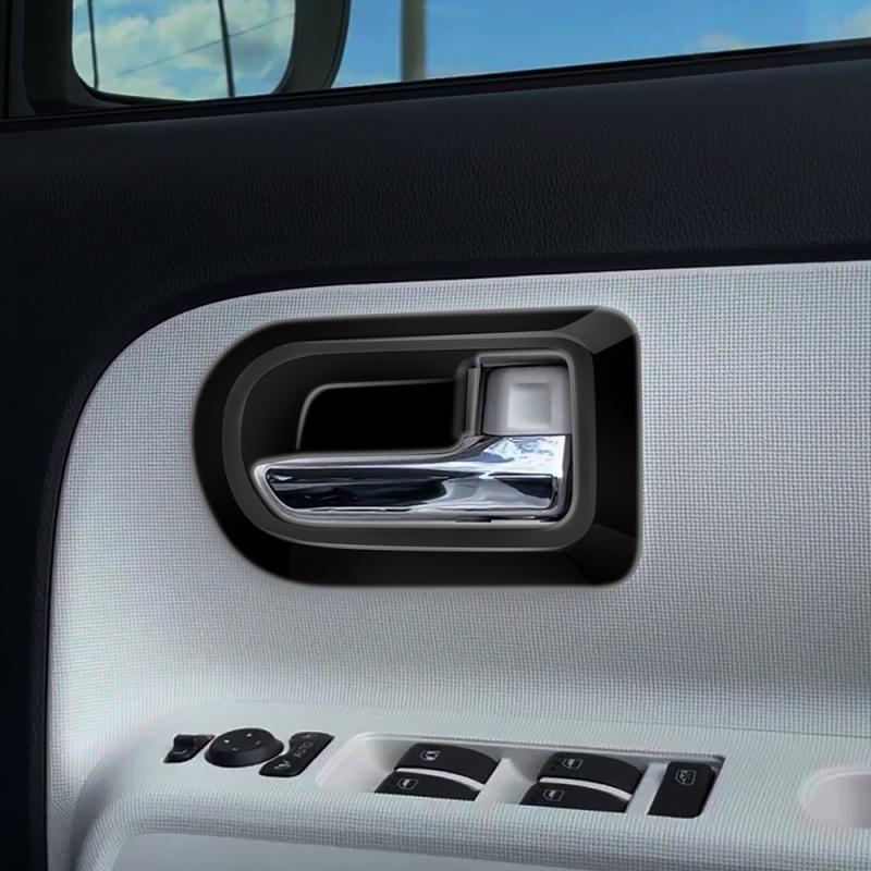 ABS black For Daihatsu MOVE CANBUS  interior  Accessories  inner handle bowl cover middle door handle switch button frame