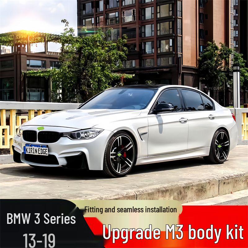 BMW 3 Series (2013-2019) M3 Conversion Kit: Front/Rear Bumpers, Side Bumpers, Hood & Fenders (F30/F35).