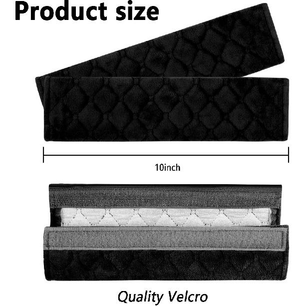 Turcee 2 PCS Auto Seatbelt Covers Soft Seat Belt Cushion,Anti-Friction for a Comfortable Driving,Car Accessories for Men/Women/Kid,Fit with All Cars