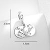 New S925 Silver Flag Balance Tower Charm Pendant for Bracelets Necklaces DIY Women Fine Jewelry Accessories