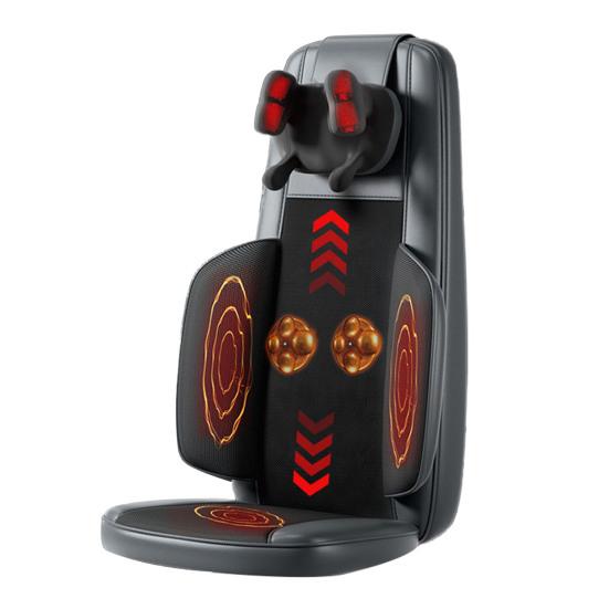 

Massager 3D 4D Kneading Acupressure Rolling Adjustable Intensity Height Dual V And U-Shaped Neck Nodes Timer Back Massage Device чёрный