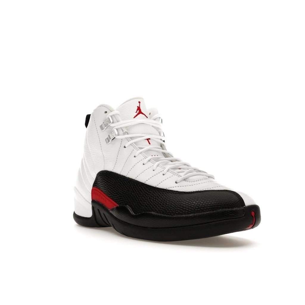 Zapatillas para Hombre Air Jordan 12 Retro Taxi Flip Blanco Rojo Gimnasio Negro CT8013-162