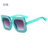 Crystal Oversized Sunglasses for Women Rhinestone Square Diamond Sun Glasses Retro Big Frame Sparkling Eyewear  New