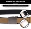 Men's Nylon Woven Canvas Belt with Automatic Buckle - Youth & Student Casual Tactical Belt
