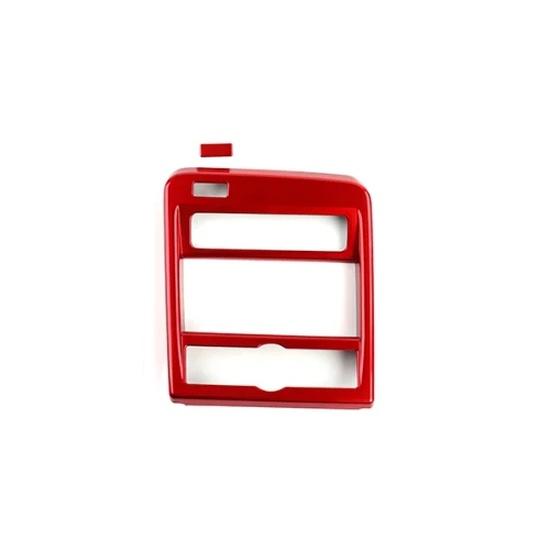 For Hyundai KONA SX2 LHD Red Interior Trim  Window Button/Door Bowl Cover/Front Water Cup Holder/Steering Wheel Decoration