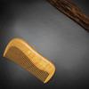 Green Sandalwood Carved Fine-Tooth Massage Comb