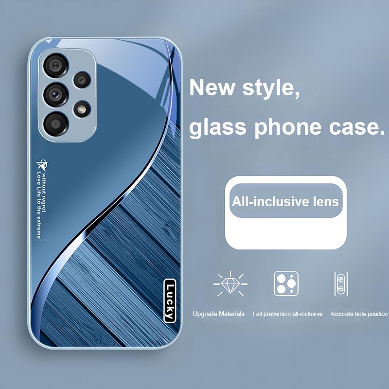 Without Regret For Samsung Galaxy Note 8 9 S10 Plus S20 S21 FE S23 Ultra A70 72 73 50 51 52 53 Tempered Glass Phone Case
