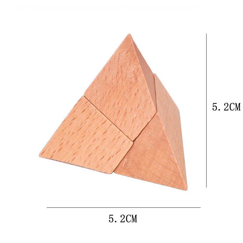 Pyramid Game Iq Wooden Kong Ming Lock Luban Toy For Kidss Teaser Brain Casse Tete Rompecabezas 3D Juguetes Y Aficiones