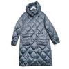 Original Single Tail Goods Down Cotton Rhombus Hood Mid-Length Cotton-padded Jacket Thick Winter Cold Protective Clothing Middle-aged Women Dress
