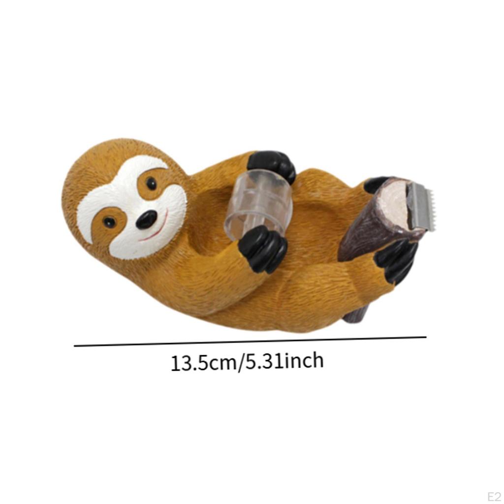 Sloth Shaped Tape Cutter Cute Portable Centerpiece for Salon Home Office