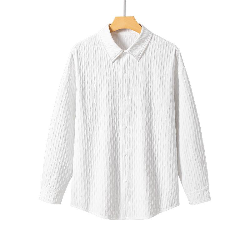 Трехмерная жаккардовая куртка мужская летняя тонкая повседневная микроширокая — фото 6