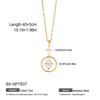 European & American Gold-Plated Stainless Steel Baroque Freshwater Pearl Necklace - Light Luxury, High-End, Non-Fading