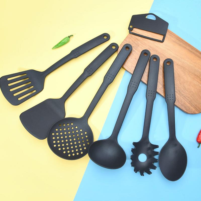 Non-stick Nylon Cookware Set (7 Pieces) - High-temperature Resistant Nylon Cooking Spoons And Spatulas