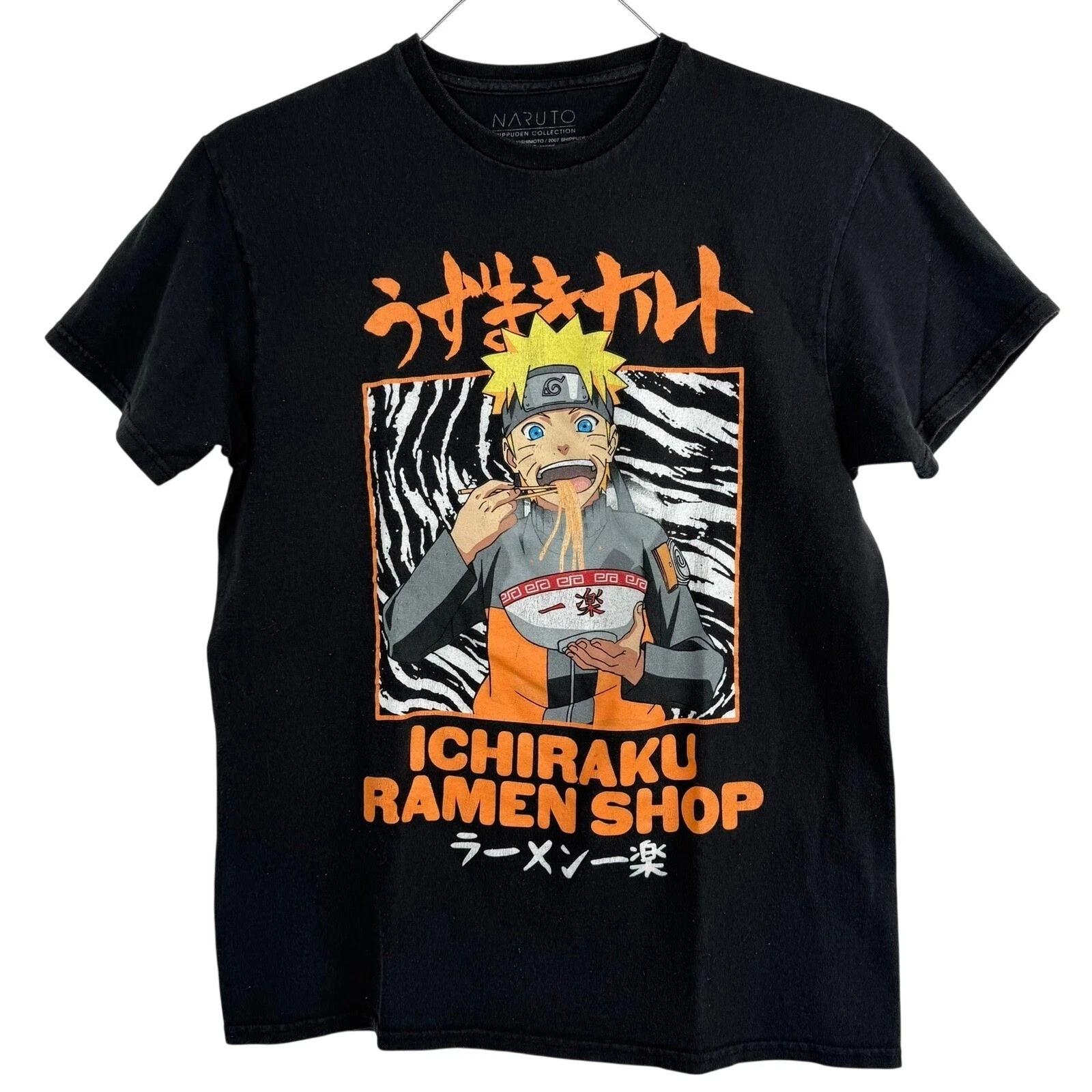 Naruto Shippuden Ichiraku Ramen Shop Graphic T Shirt Anime Size Medium 2XL