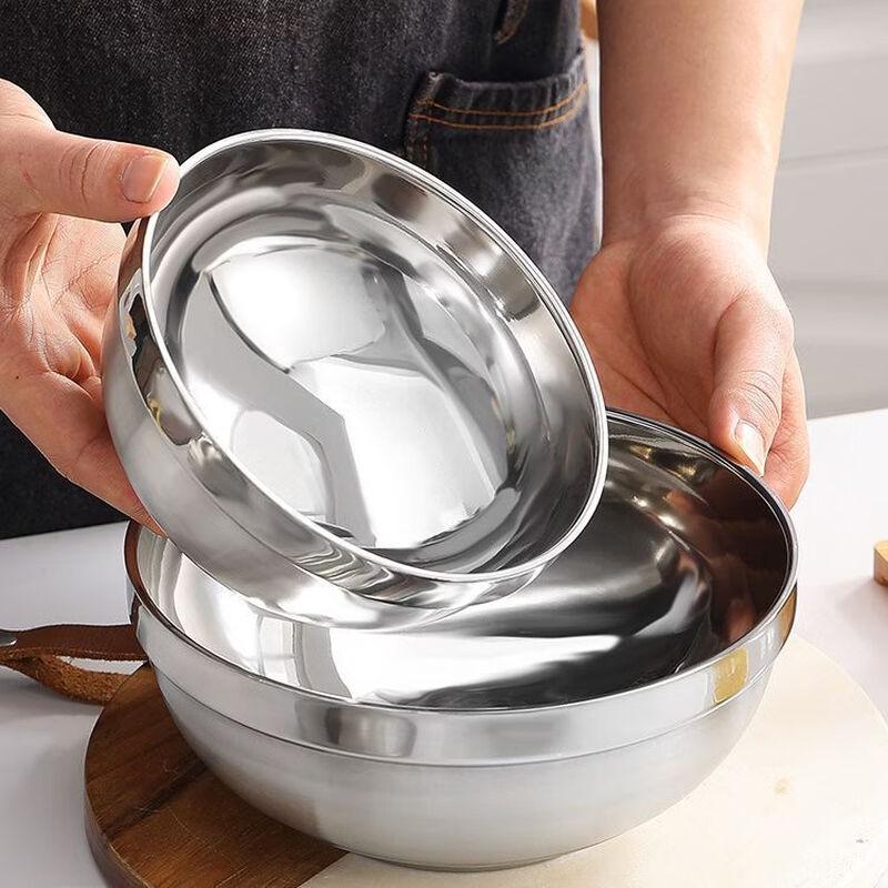 304 Stainless Steel Double-Layer Kids Rice & Soup Bowl