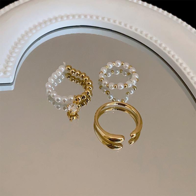 Inel Geometric Xiaohongshu Inel de Deget Arătător Identic Bijuterii de Bun Gust Femei