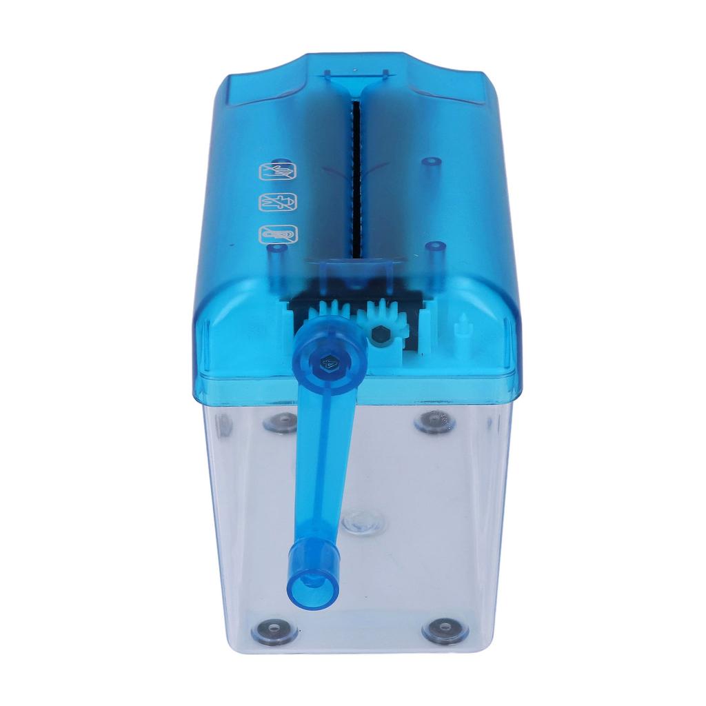 Manual Shredder 1 Liter Strip Cut Manual Shredder Machine Non Slip Base Compact Portable Suitable Office Home No Power Required