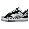 Li Ning Wave Golden Abrasion Resistant Breathable Low top Skateboard Shoes Women's Black White AECS074-8
