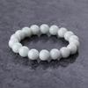 18cm Large White Itoigawa Natural Jadeite Japanese National Jomon Power Stone Jadeite Workshop Special Paulownia Wood Quality Guarantee ABR0895 (12mm