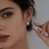 Hohle Schleife Schraubverschluss Ohrstecker für Damen Minimalistisch Ohrloch Piercing Ohrschmuck Zubehör