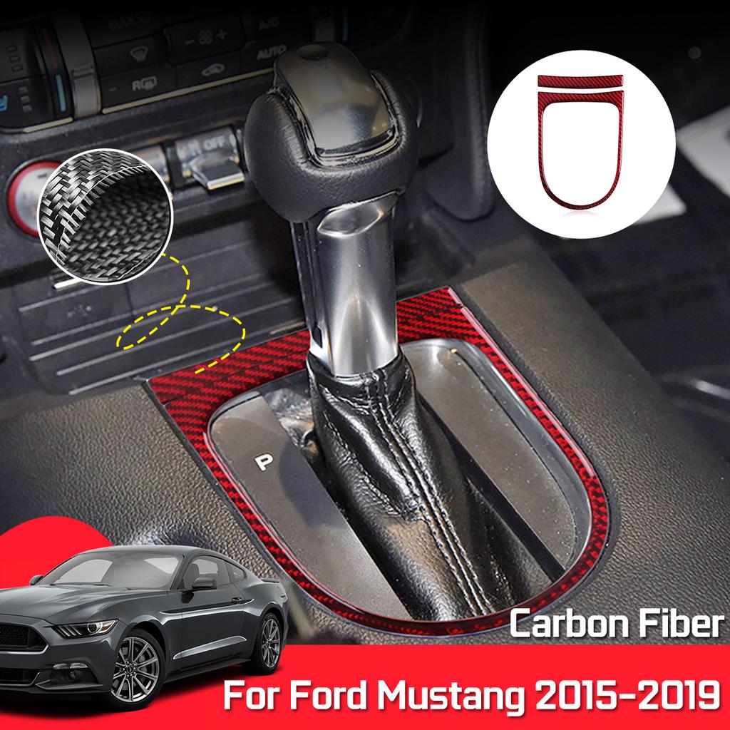 1PC Rear Carbon Fiber Central Panel Trim 8" Screen For Ford Mustang 2015 2016 17 1PC Rear Carbon Fiber Central Panel Trim 8" Screen For Ford Mustang 2015 2016 17