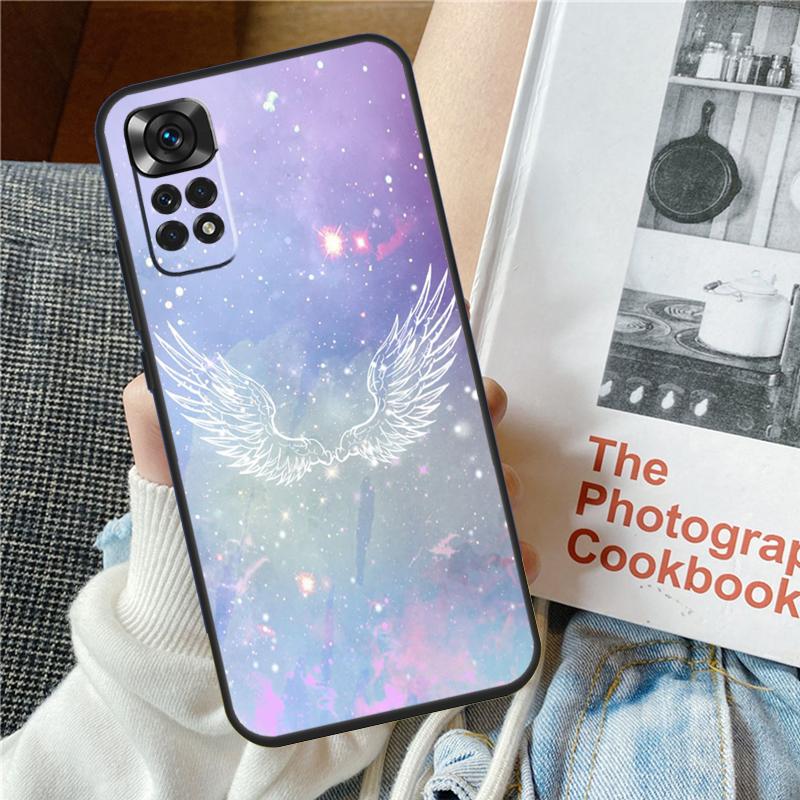 Fantasy Angel Girl Wings Phone Case For Redmi Note 12 11 10 9 8 Pro 8T 9S 10S 11S 12S 9A 10A 9C 10C 12C 13C Cover