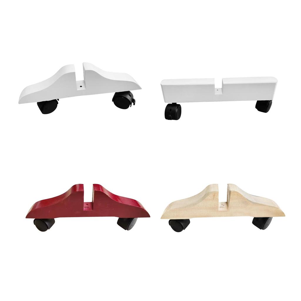 Wooden Frame Privacy Screen Holder with Detachable Wheels for Bedroom And Dressing Area
