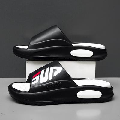 Extragroße Ein-Riemen-Flip-Flops Sommerkleidung dicke Sohle rutschfest kühle Hausschuhe verschleißfeste Strandschuhe
