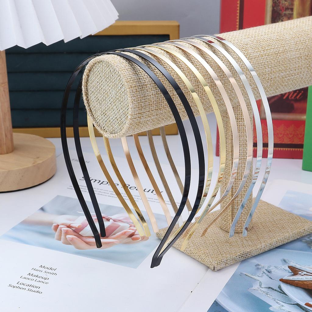 10Pcs Metal Headband 11x14cm Simple Headband Hair Fixing Head Hoop Unisex Headband for DIY Making Hairband Accessories Wholesale