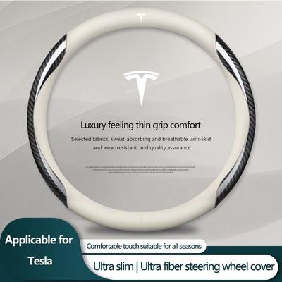 Moda Araba Direksiyon Simidi Kılıfı Kaymaz Direksiyon Simidi Yükseltici Kılıfı Model 3 Model S Model X Model Y Roadster Bonina Coil İçin
