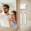 UV-C Toothbrush Cleaner UV Sanitizer Case Storage Holder Rechargeable Easy Lithium-ion Battery to Install Wall-Mounted with Light Oral Health