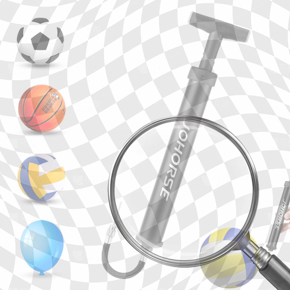 Баскетбольный воздушный насос Портативный волейбольный насос Компактный насос для спортивных мячей Многофункциональный для баскетбола, футбола, волейбола China Mainland