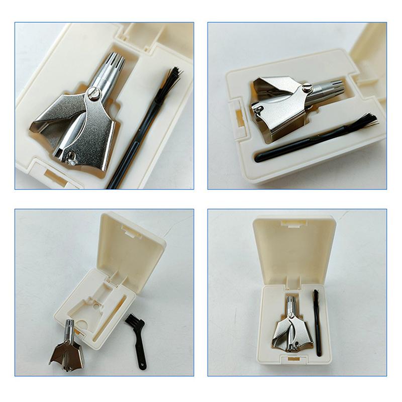 Stainless Steel Manual Nose Hair Trimmer Scissors Professional Nose Hair Clipper