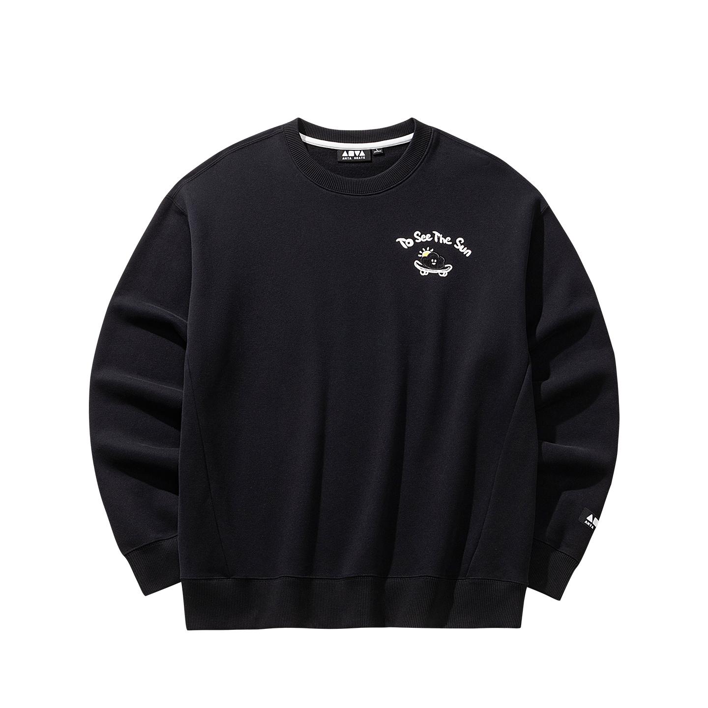 Anta Пуловер из серии Skate Lifestyle Весна 2026 Мужской свитшот Базовый черный 152618716-4 2XL