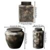 Hand-made Ceramic Tea Caddy Storage Container Vintage Ceramic Airtight Jar For Tea Lovers